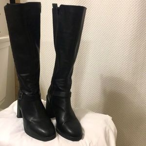 Black Tall Boots - Sz. 10